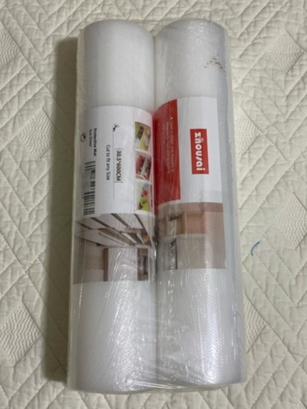 2 Packs–ZHOUSAI Protective Mat Eva Sheet Liner for Shelf/Drawer Size 12"x235"